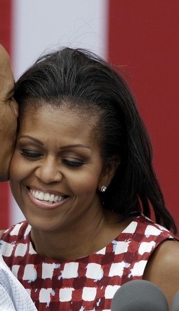 Michelle Obama, coiffure libre