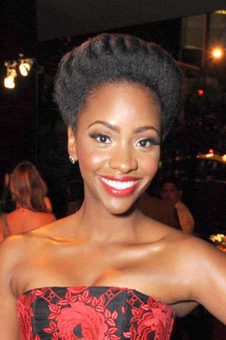 photos coiffure TEYONAH PARRIS grosse natte