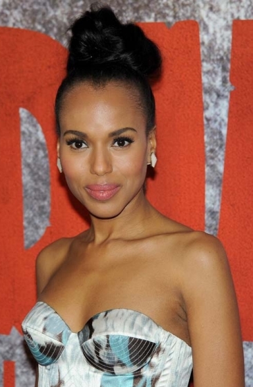 photos coiffure Kerry Washington chignon