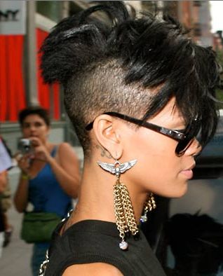 photos coiffure rihanna crane rase